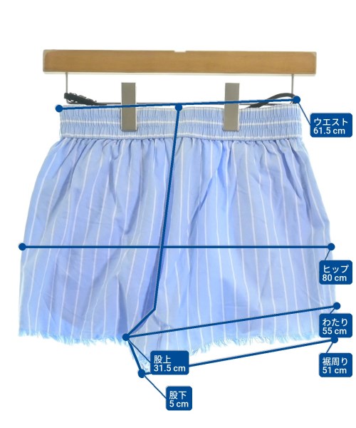 ALEXANDER WANG（アレキサンダーワン）ショートパンツ 青 サイズ:XS レディース/2200717638079