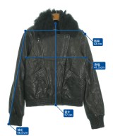 ALEXANDER WANG（アレキサンダーワン）ライダース 黒 サイズ:4(XL位) レディース/2200645698015