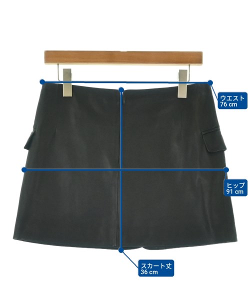 ALEXANDER WANG（アレキサンダーワン）ミニスカート 黒 サイズ:4(XL位) レディース/2200703503077