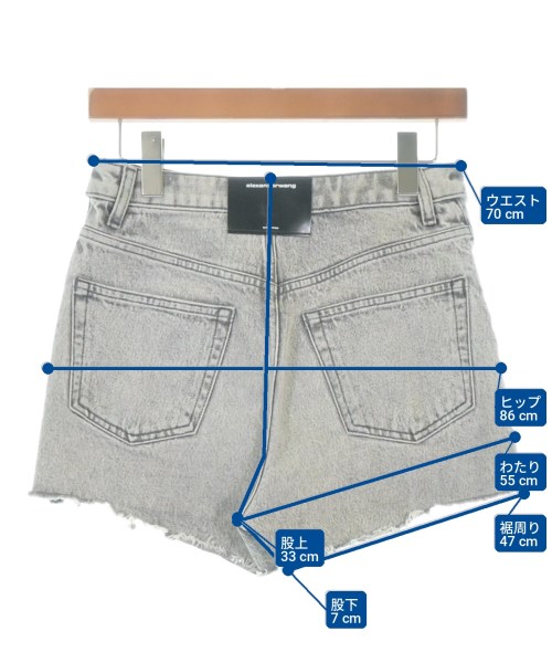 ALEXANDER WANG（アレキサンダーワン）ショートパンツ グレー サイズ:-(M位) レディース/2200709533016