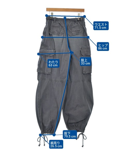 ALEXANDER WANG（アレキサンダーワン）カーゴパンツ グレー サイズ:XS レディース/2200731531028