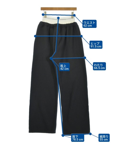 ALEXANDER WANG（アレキサンダーワン）スウェットパンツ 黒 サイズ:S レディース/2200734508416