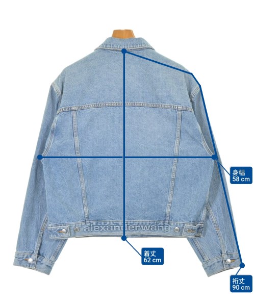 ALEXANDER WANG（アレキサンダーワン）デニムジャケット 青 サイズ:L メンズ/2200690504019