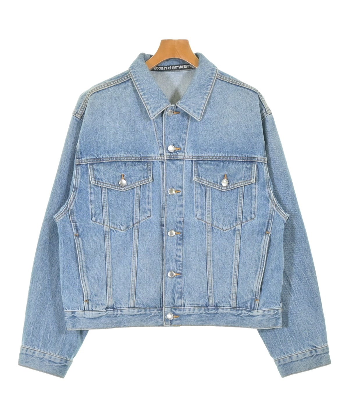 alexander wang デニムジャケット ALEXANDER WANG（アレキサンダーワン）デニムジャケット 青 サイズ:L