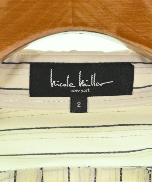 nicole miller（ニコール　ミラー）カジュアルシャツ 白 サイズ:2(M位) レディース/2200681842021