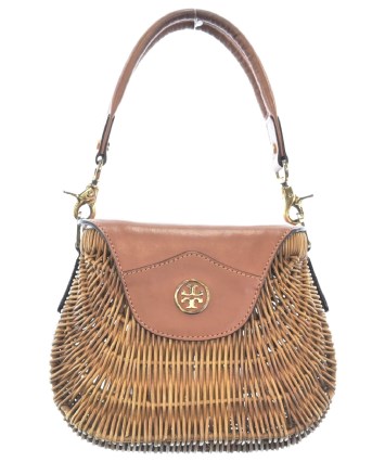 TORY BURCH（トリーバーチ）かごバッグ 茶 サイズ:- レディース