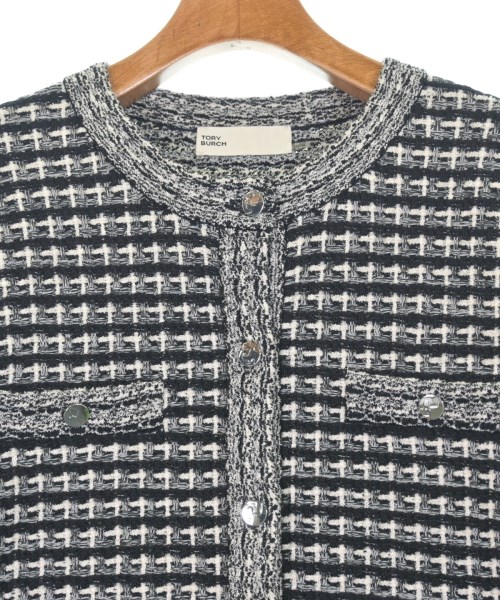 TORY BURCH（トリーバーチ）ノーカラージャケット 黒 サイズ:L レディース/2200636499034