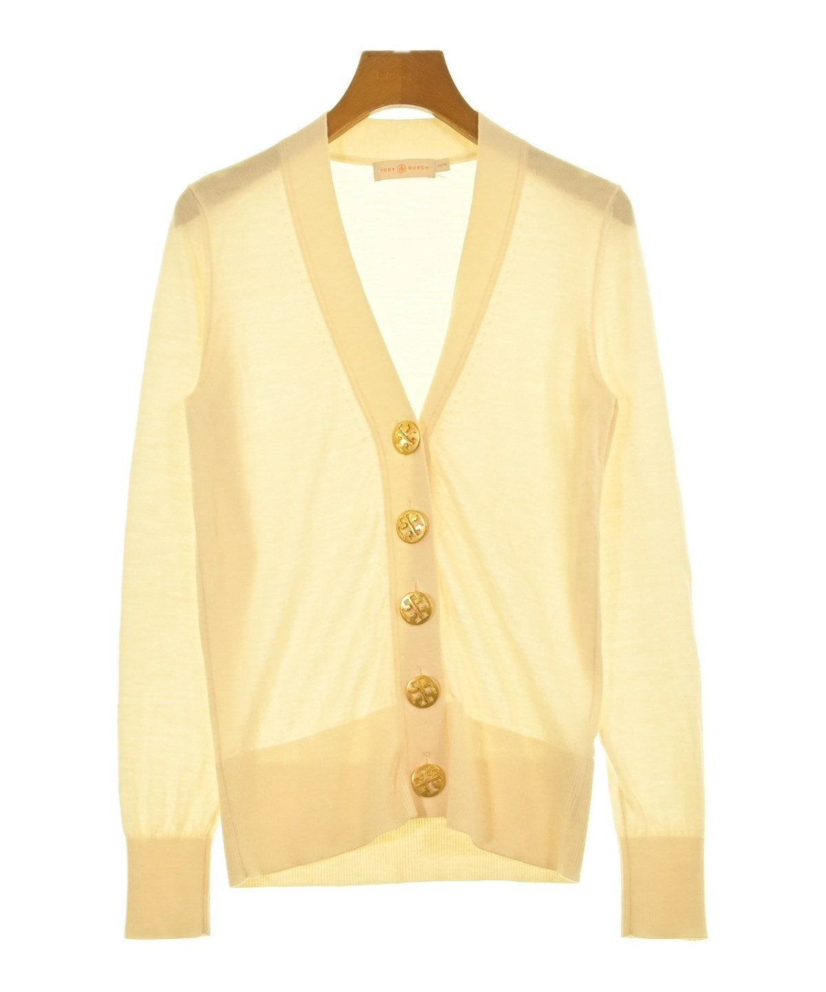 TORY BURCH（トリーバーチ）カーディガン 黄 サイズ:XS レディース