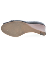 TORY BURCH（トリーバーチ）パンプス 黒 サイズ:US7(24cm位) レディース/2200622518053