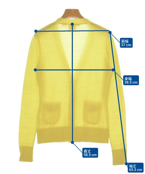 TORY BURCH（トリーバーチ）カーディガン 黄 サイズ:XS レディース/2200615228037