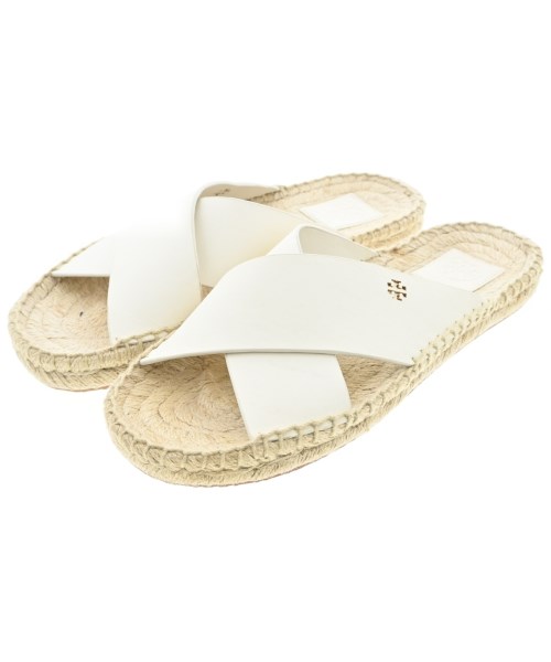 TORY BURCH(トリーバーチ)サンダル 白 サイズ:US7(24cm位)/2200674442191