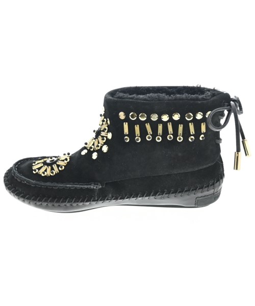 TORY BURCH（トリーバーチ）モカシン/デッキシューズ 黒 サイズ:US8(25cm位) レディース/2200696231315