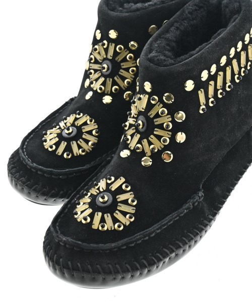 TORY BURCH（トリーバーチ）モカシン/デッキシューズ 黒 サイズ:US8(25cm位) レディース/2200696231315