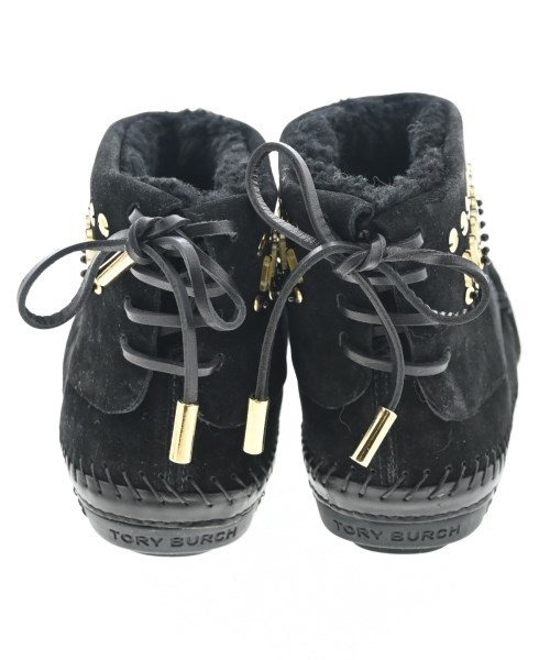 TORY BURCH（トリーバーチ）モカシン/デッキシューズ 黒 サイズ:US8(25cm位) レディース/2200696231315