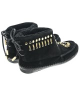 TORY BURCH（トリーバーチ）モカシン/デッキシューズ 黒 サイズ:US8(25cm位) レディース/2200696231315