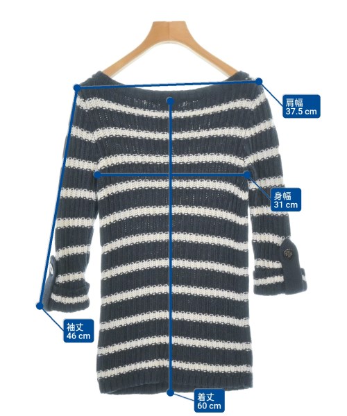 TORY BURCH（トリーバーチ）ニット・セーター 紺 サイズ:S レディース/2200700618019