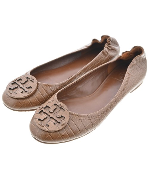 TORY BURCH(トリーバーチ)バレエシューズ/オペラシューズ 茶 サイズ:US7(24cm位)/2200654995099