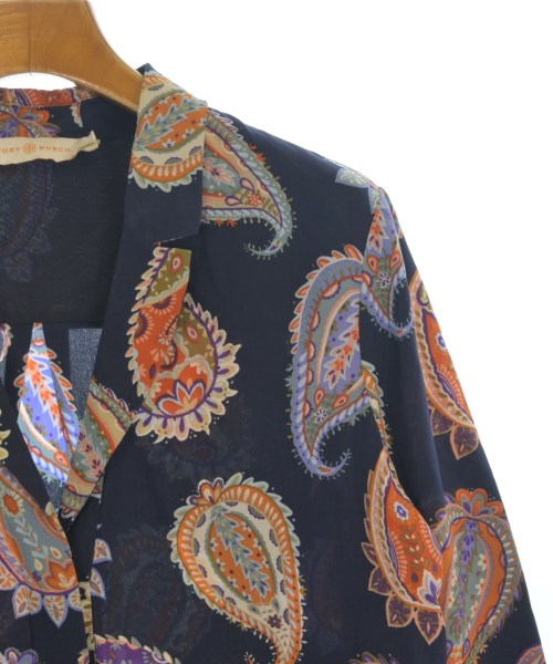TORY BURCH（トリーバーチ）ブラウス 紺 サイズ:2(S位) レディース/2200657236021