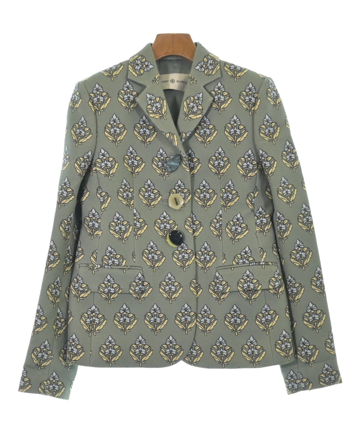 TORY BURCH（トリーバーチ）テーラードジャケット 緑 サイズ:0(XS位 