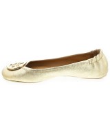 TORY BURCH（トリーバーチ）バレエシューズ/オペラシューズ ゴールド サイズ:US8(25cm位) レディース/2200707709079