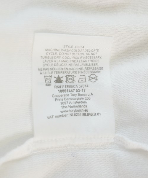 TORY BURCH（トリーバーチ）Tシャツ・カットソー 白 サイズ:XL レディース/2200713296099