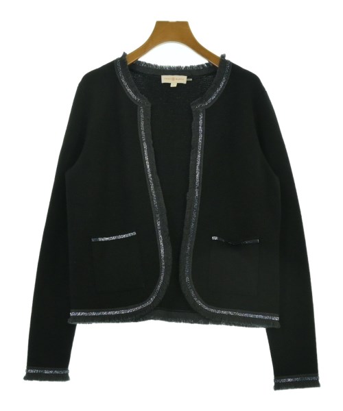 TORY BURCH(トリーバーチ)ノーカラージャケット 黒 サイズ:M/2200634921261