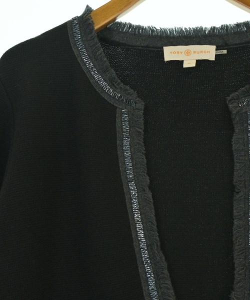 TORY BURCH（トリーバーチ）ノーカラージャケット 黒 サイズ:M レディース/2200634921261