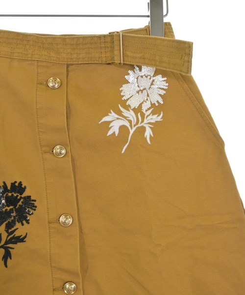 TORY BURCH（トリーバーチ）ひざ丈スカート 茶 サイズ:0(XS位) レディース/2200648398141