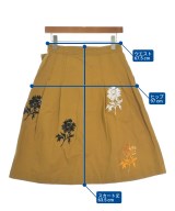 TORY BURCH（トリーバーチ）ひざ丈スカート 茶 サイズ:0(XS位) レディース/2200648398141