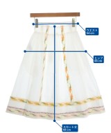 TORY BURCH（トリーバーチ）ひざ丈スカート 白 サイズ:0(XS位) レディース/2200648398158