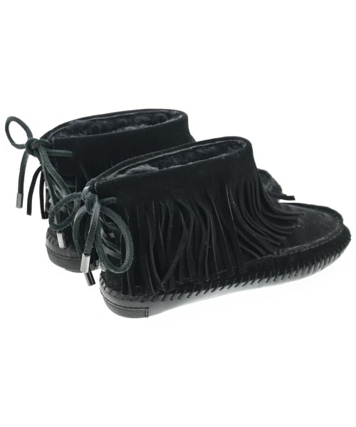 TORY BURCH（トリーバーチ）モカシン/デッキシューズ 黒 サイズ:US7(24cm位) レディース/2200648551010