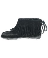 TORY BURCH（トリーバーチ）モカシン/デッキシューズ 黒 サイズ:US7(24cm位) レディース/2200648551010