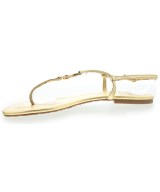 TORY BURCH（トリーバーチ）サンダル ゴールド サイズ:US7(24cm位) レディース/2200705397070