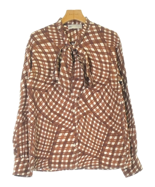 TORY BURCH(トリーバーチ)カジュアルシャツ 茶 サイズ:2(M位)/2200668041010