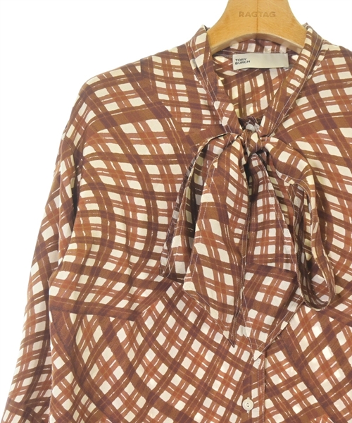 TORY BURCH（トリーバーチ）カジュアルシャツ 茶 サイズ:2(M位) レディース/2200668041010