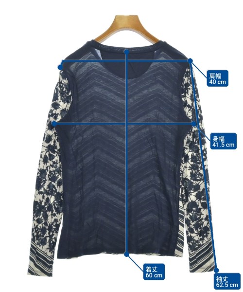 TORY BURCH（トリーバーチ）Tシャツ・カットソー 紺 サイズ:S レディース/2200735967106