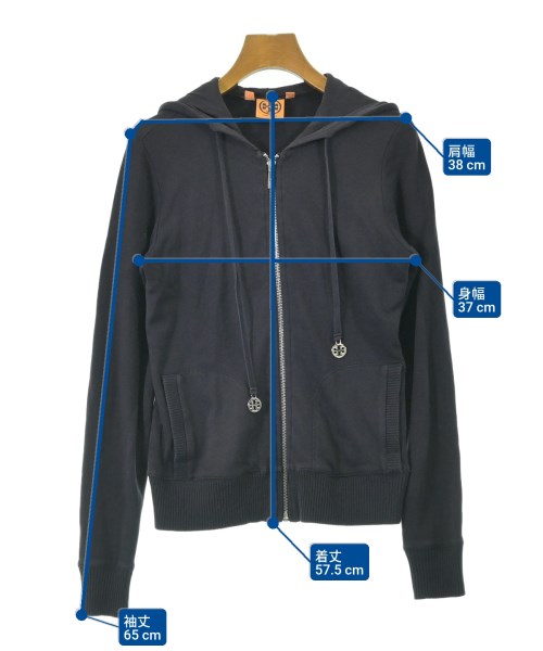 TORY BURCH（トリーバーチ）パーカー 黒 サイズ:XS レディース/2200693323082