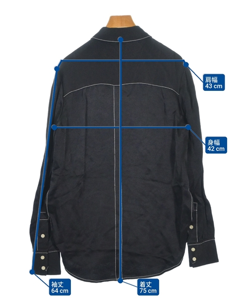 PROENZA SCHOULER（プロエンザ　スクーラー）カジュアルシャツ 黒 サイズ:0(XS位) レディース/2200608766065