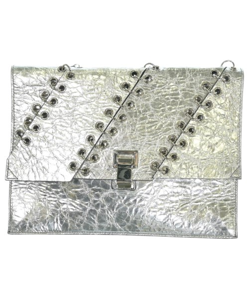 PROENZA SCHOULER(プロエンザ　スクーラー)クラッチバッグ シルバー サイズ:-/2200659288011