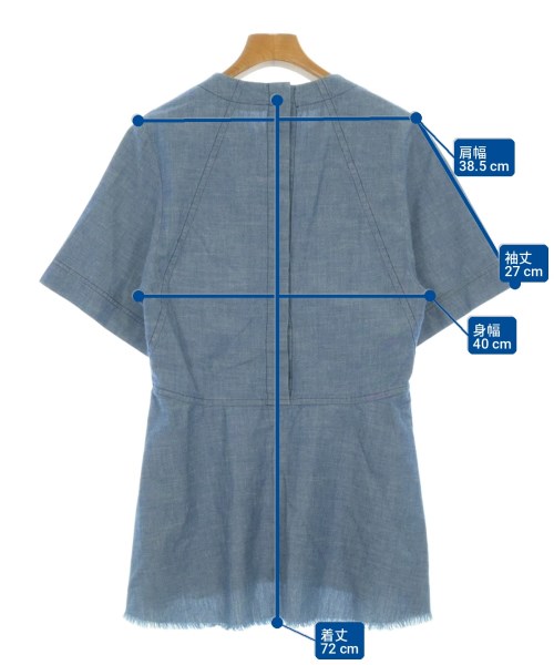 PROENZA SCHOULER（プロエンザ　スクーラー）カジュアルシャツ 青 サイズ:6(M位) レディース/2200707666129
