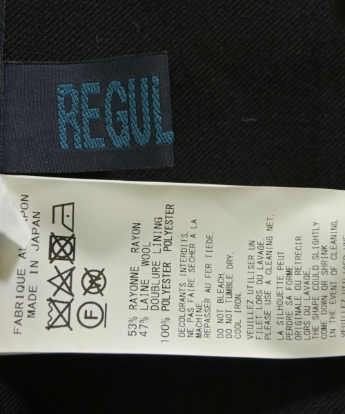 REGULATION Yohji Yamamoto（レギュレーションヨウジヤマモト）カジュアルジャケット 黒 サイズ:2(S位) レディース/2200637622042