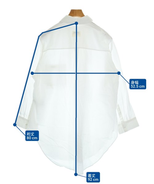 REGULATION Yohji Yamamoto（レギュレーションヨウジヤマモト）カジュアルシャツ 白 サイズ:2(S位) メンズ/2200641326035