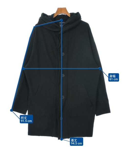 REGULATION Yohji Yamamoto（レギュレーションヨウジヤマモト）パーカー 黒 サイズ:3(M位) メンズ/2200623128077