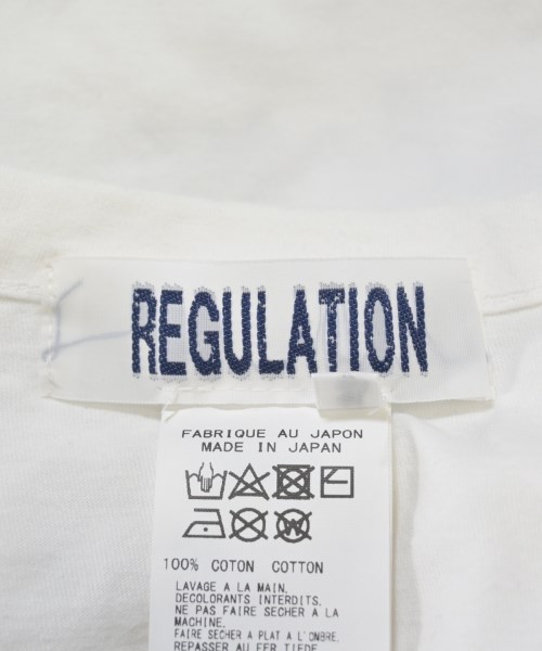 REGULATION Yohji Yamamoto（レギュレーションヨウジヤマモト）Tシャツ・カットソー 白 サイズ:3(M位) メンズ/2200623896150