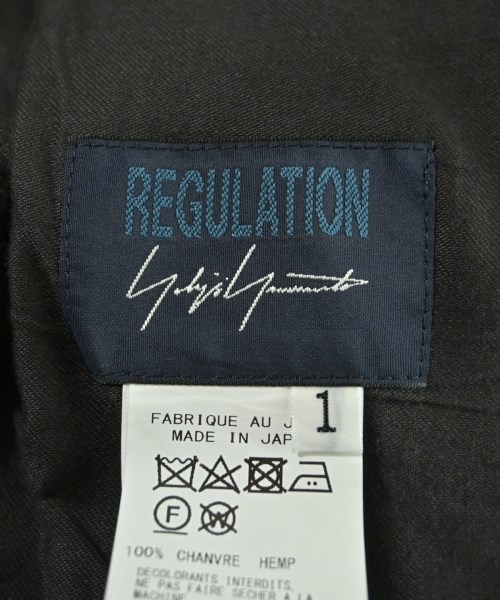 REGULATION Yohji Yamamoto（レギュレーションヨウジヤマモト）ひざ丈スカート 黒 サイズ:1(XS位) レディース/2200625137084