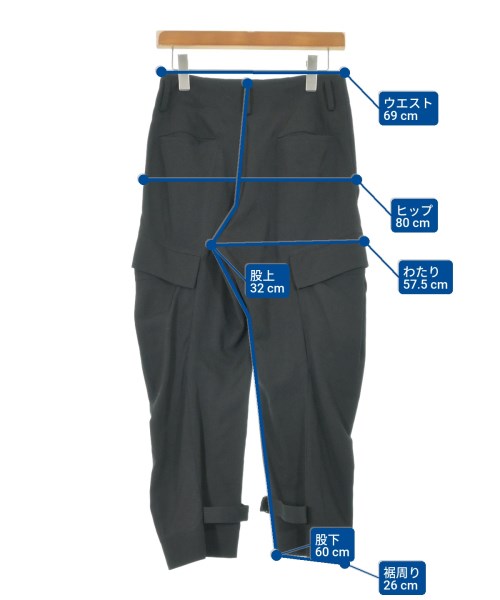 REGULATION Yohji Yamamoto（レギュレーションヨウジヤマモト）カーゴパンツ 黒 サイズ:1(XS位) レディース/2200629155053