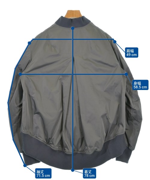 REGULATION Yohji Yamamoto（レギュレーションヨウジヤマモト）ミリタリーブルゾン グレー サイズ:2(S位) レディース/2200612863033