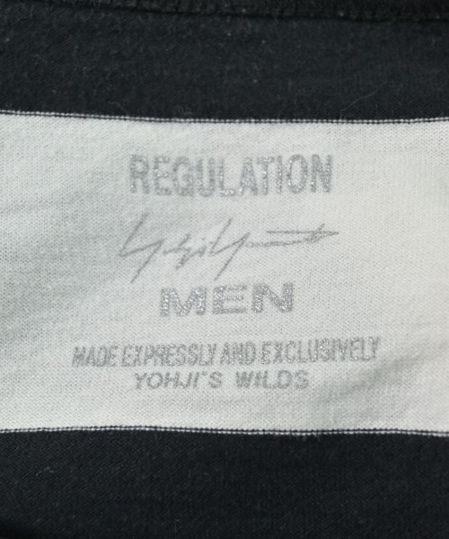 REGULATION Yohji Yamamoto（レギュレーションヨウジヤマモト）Tシャツ・カットソー 黒 サイズ:3(M位) メンズ/2200657908065