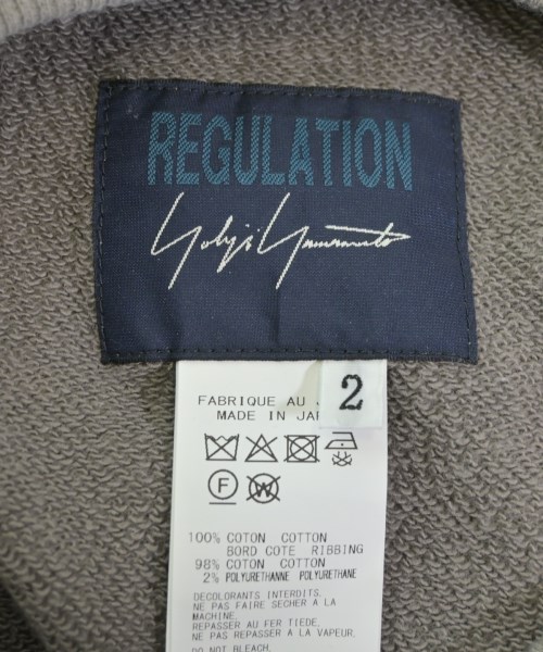 REGULATION Yohji Yamamoto（レギュレーションヨウジヤマモト）スウェット グレー サイズ:2(S位) レディース/2200659962041