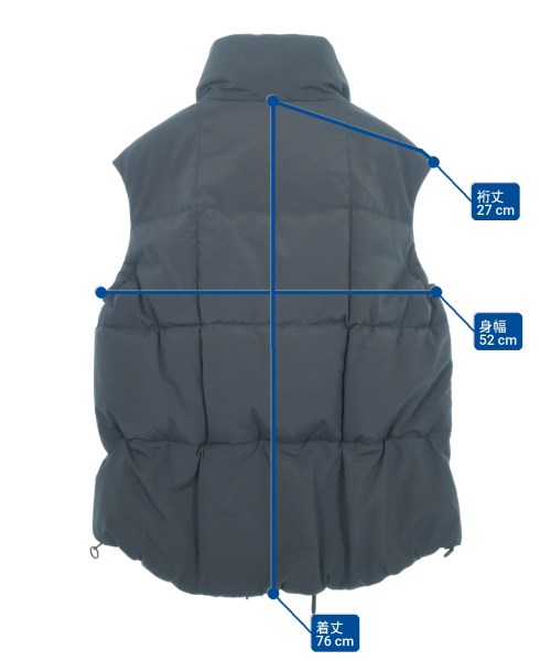 REGULATION Yohji Yamamoto（レギュレーションヨウジヤマモト）ダウンジャケット/ダウンベスト グレー サイズ:2(S位) レディース/2200661577011